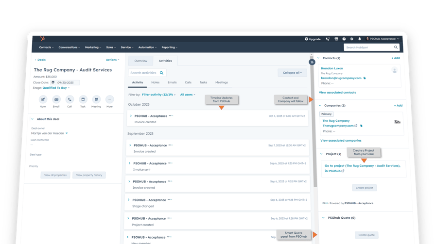 Hubspot project management tool